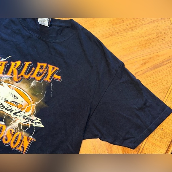 Harley Davidson Tshirt Men’s 2X Black Screamin’ Eagle Cotton - Picture 6 of 11